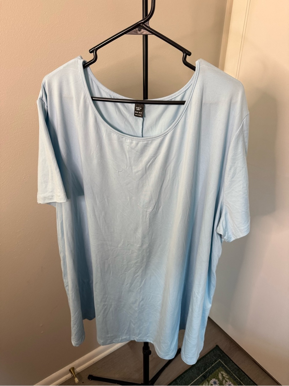 SHEIN Light Blue Shirt 6X